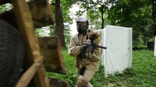 A Game of Paintball. Player Run