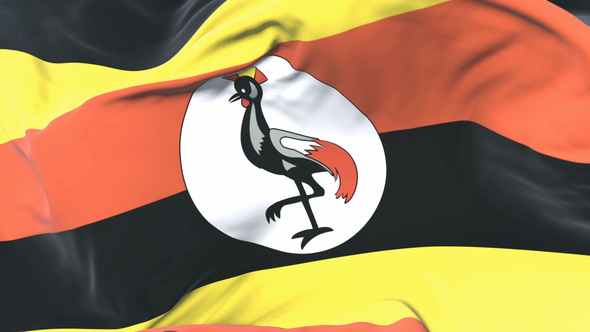 Uganda Flag Waving alt