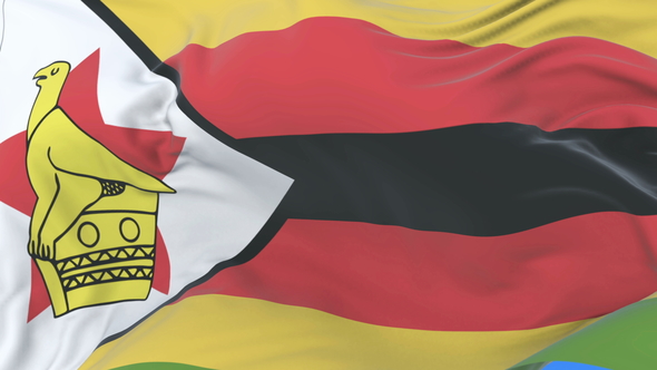 Flag of Zimbabwe Waving