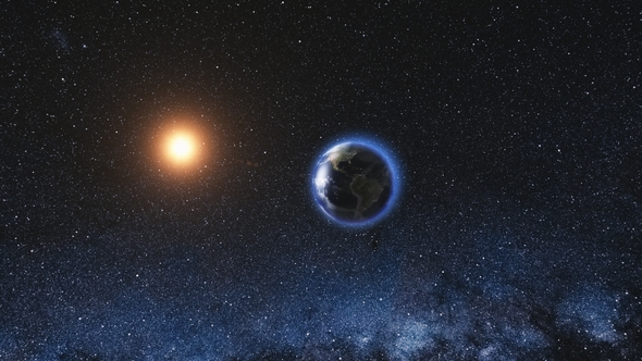 Sunrise View From Space on Planet Earth alt