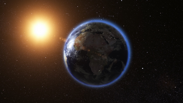 Sunrise View From Space on Planet Earth alt