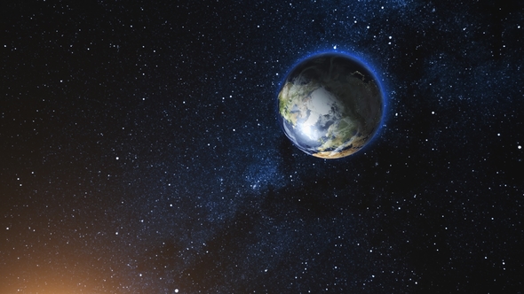 Sunrise View From Space on Planet Earth alt