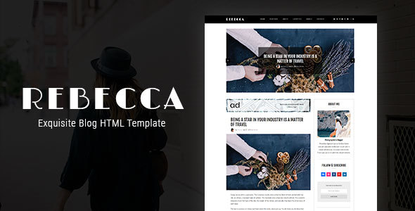 Rebecca's Blog - Exquisite Blog HTML Template