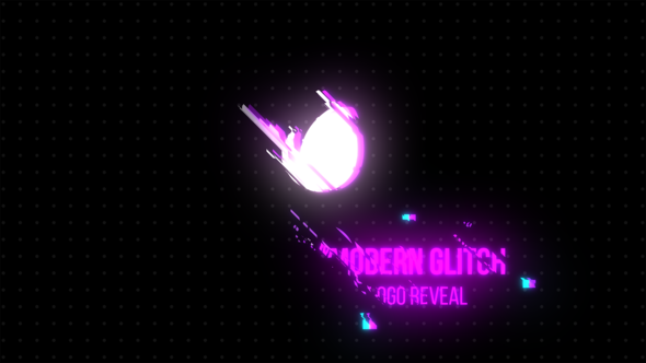 Modern Glitch Logo Reveal alt
