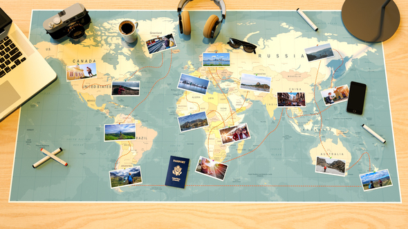 Travel Map Slideshow