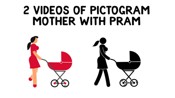 Pictogram Mother With Pram
