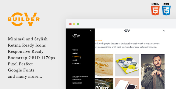 Cvbuilder - Creative Portfolio HTML5 Template