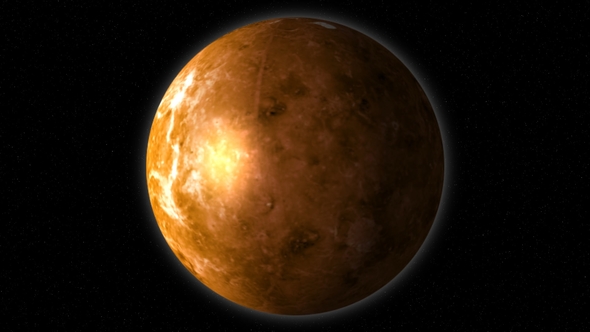 The Planet Venus on the Background of the Stars alt