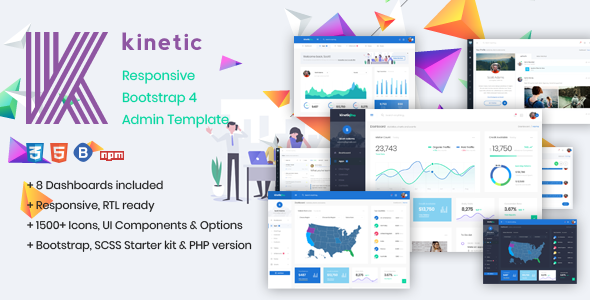 Kinetic - HTML Bootstrap 4 Admin Template