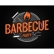 Barbecue Grill Logo on Black Background - GraphicRiver Item for Sale