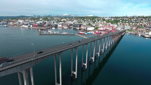 Bridge of City Tromso, Norway