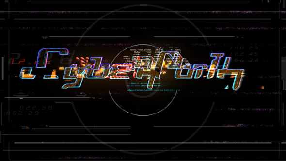 Cyberpunk Glitch Logo alt