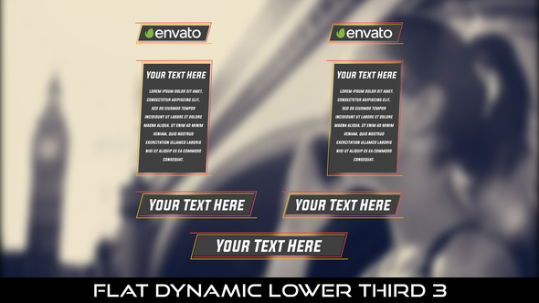 Flat Dynamic Lower Third 3