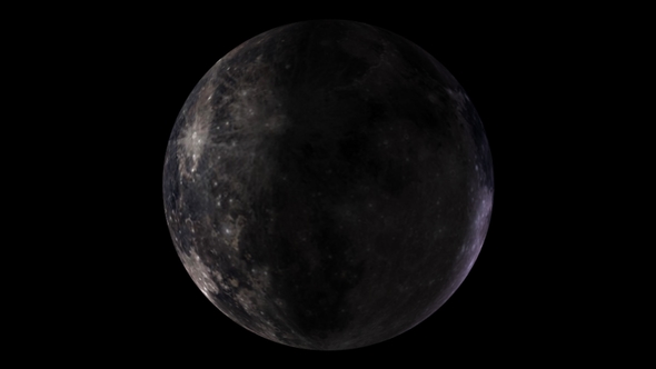 Moon on a Black Background