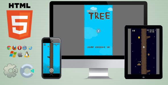 Endless Tree - HTML5 Skill game