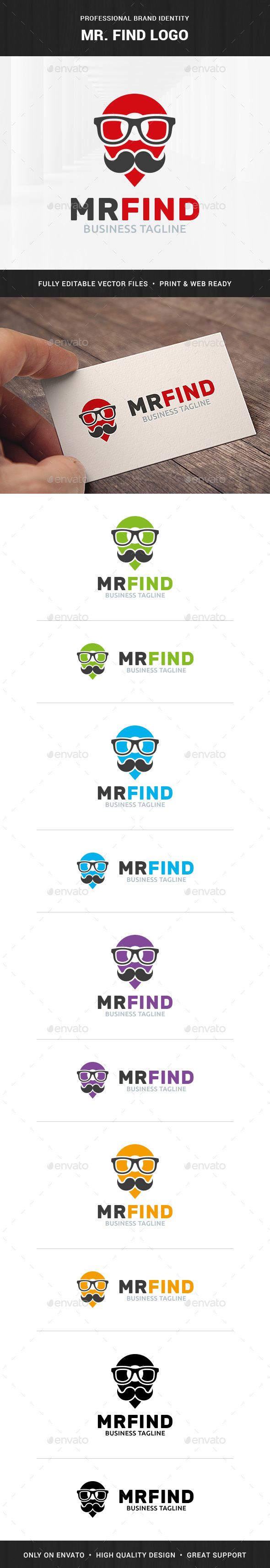Mister Find Logo Template