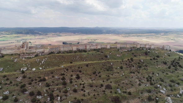 Ruins of the Castle of Gormaz in Soria Castille Leon Spain