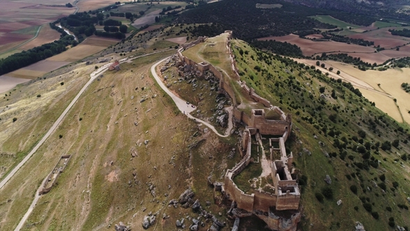Ruins of the Castle of Gormaz in Soria Castille Leon Spain