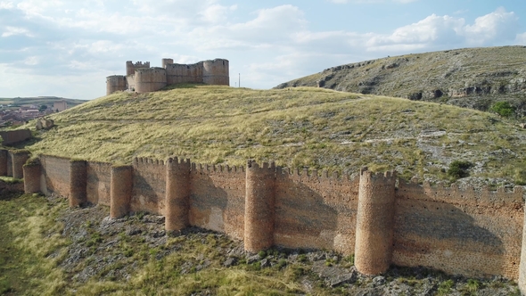 Ruins of a Medieval Castle in Berlanga De Duero Soria Spain