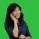 Happy Asian Woman Talking on a Cell - VideoHive Item for Sale