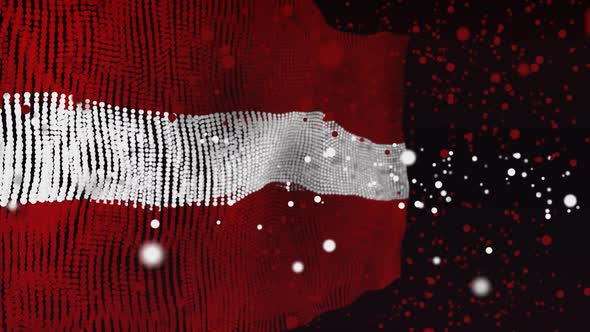 Latvian Flag Particle Animation