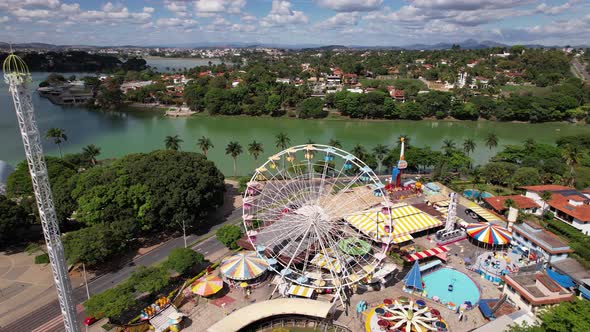 Pampulha lake at downtown Belo Horizonte Minas Gerais Brazil