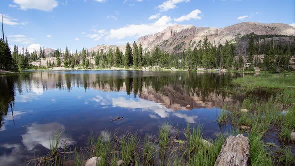 Time Lapse of Butterfly Lake in the Uinta Mountains.