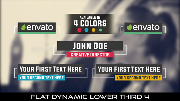 Flat Dynamic Lower Third 4