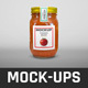 Tomato / Chile Sauce Jar Mock-Ups - GraphicRiver Item for Sale
