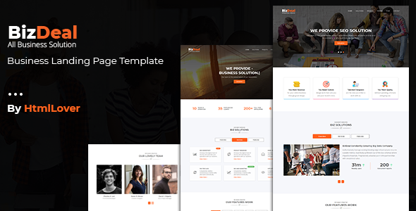 BizDeal - Business Landing Page Template