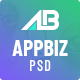 Appbiz- Creative app landing PSD Template - ThemeForest Item for Sale