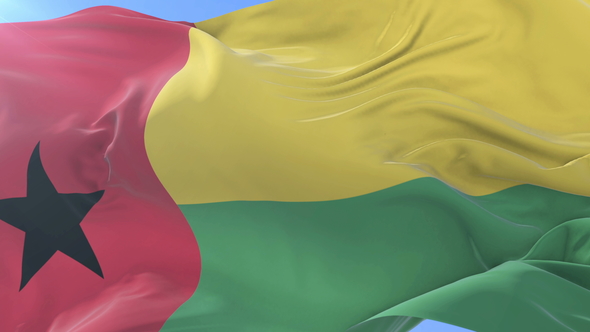 Bissau Guinean Flag Waving