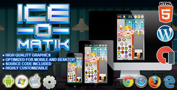 Ice O Matik - HTML5 Construct Cooking Game