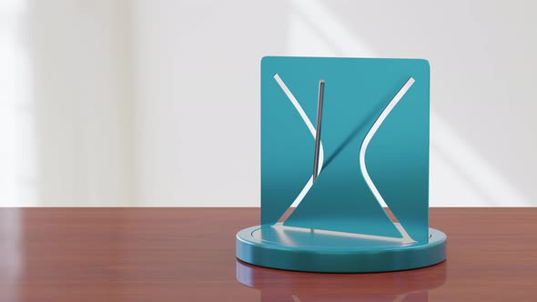 Hyperbolic model toy spinning. Satisfying video. Looped 3d animation.