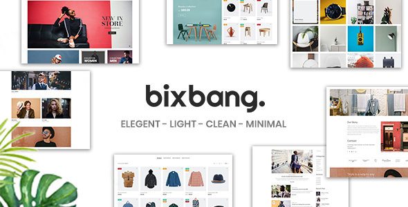 Bixbang | Minimalist eCommerce PSD Template