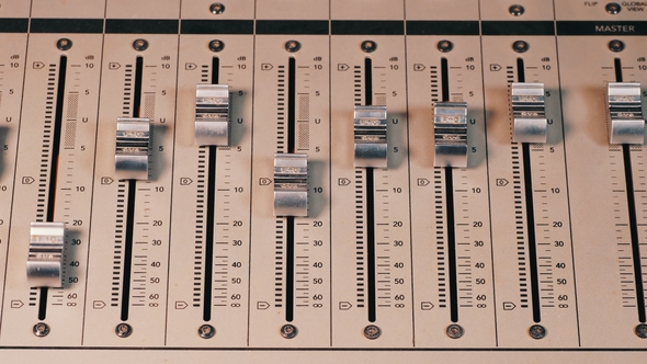 Interface of Equipment for Sound Processing. Fader