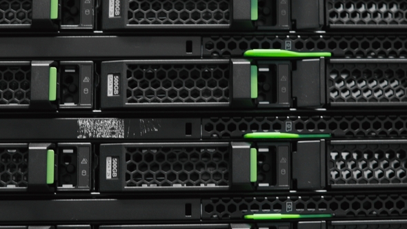 Server Rack Cluster in a Data Center