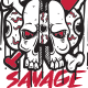 Skull Savage tshirt - GraphicRiver Item for Sale