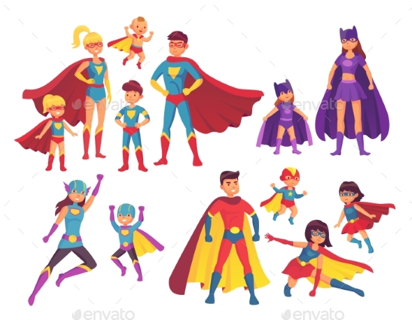 Superhero Family Characters