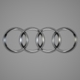 Audi Logo - 3DOcean Item for Sale