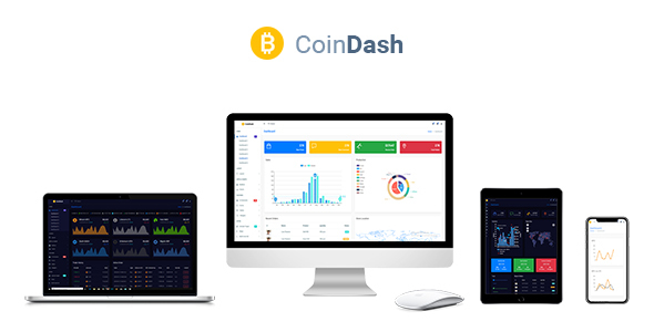 Cryptocurrency Dashboard Admin Template - Coindash