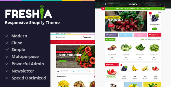 Freshia - Drag & Drop Sectioned Ecommerce Shopify Theme