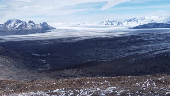 The impressive Ice Field in South America - Campo de Hielo Sur - in Patagonia Argentina and Chile -