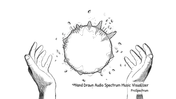 Hand Drawn Audio Spectrum Music Visualizer