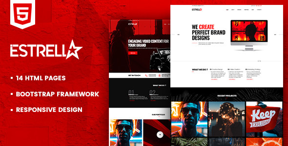 Estrella HTML Template For Creative Agencies