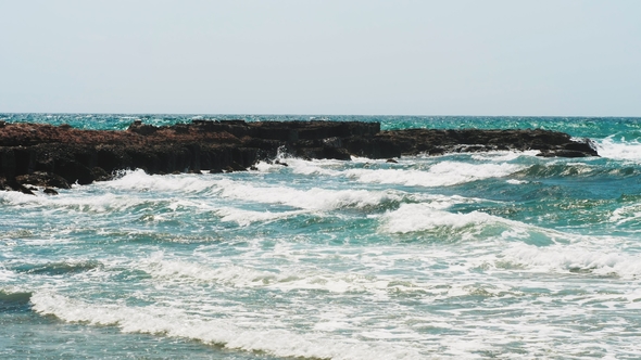 Sea View, Seascape, Water Surface, Ripple, Little Waves. Universal Nature, Resort, Summer Vacation