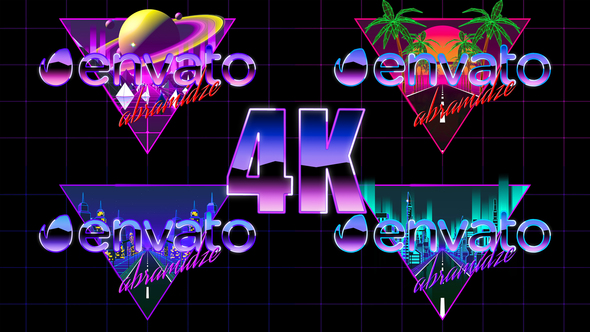 80's Retro Logo Reveal Pack vol.1