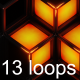Cube Cascade Loops Pack - VideoHive Item for Sale