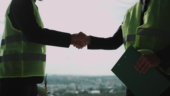 Two Businessman Making a Deal