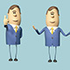 Cartoon Businessman in Posed - GraphicRiver Item for Sale